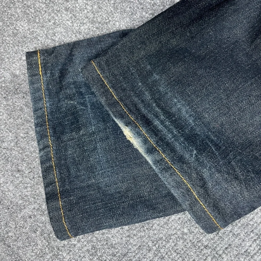 Levis 541 Jeans Blue Dark Wash Tapered Fit Denim Pants Stretch Mens Size 38x32